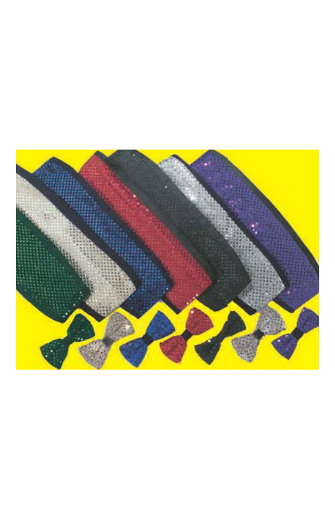 3 mm & 5 mm Sequin Bow Tie and Cummerbund