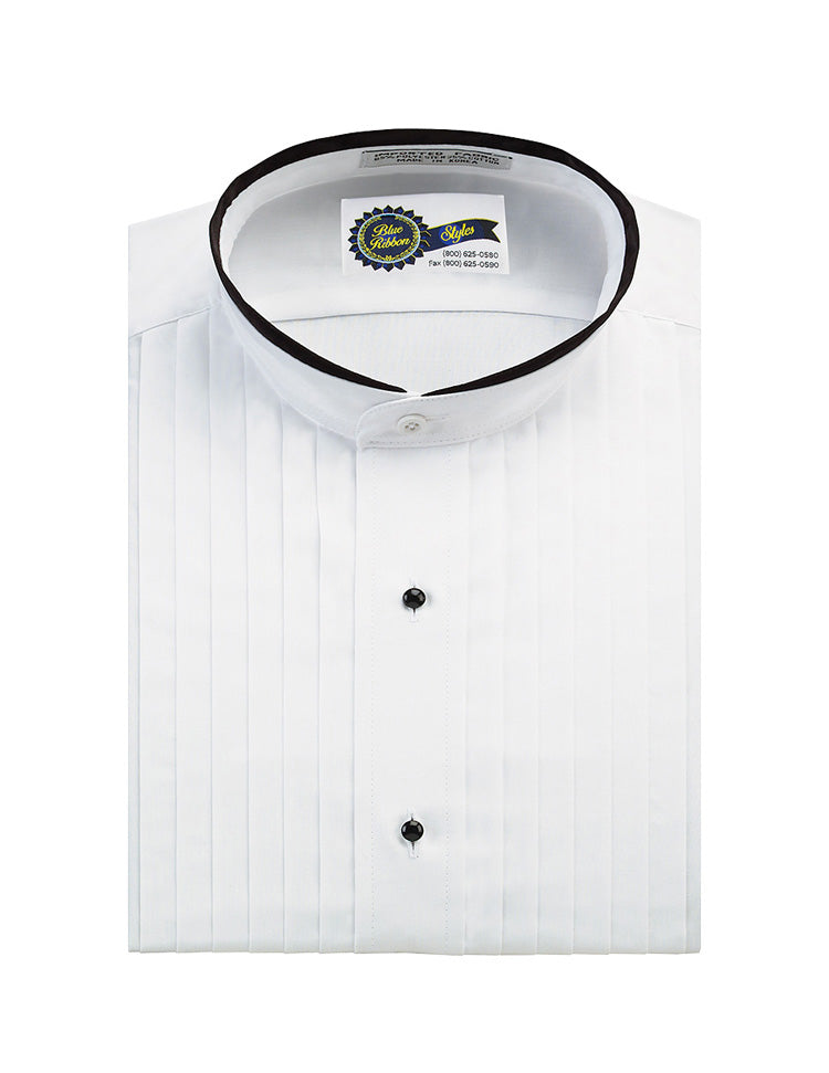Banded Collar Shirt BLUE RIBBON STYLES Banded Collar Shirt BLUE RIBBON STYLES