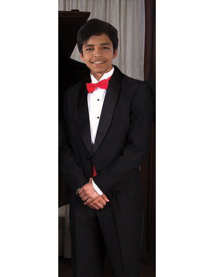 Black Tux with Red Bow Tie